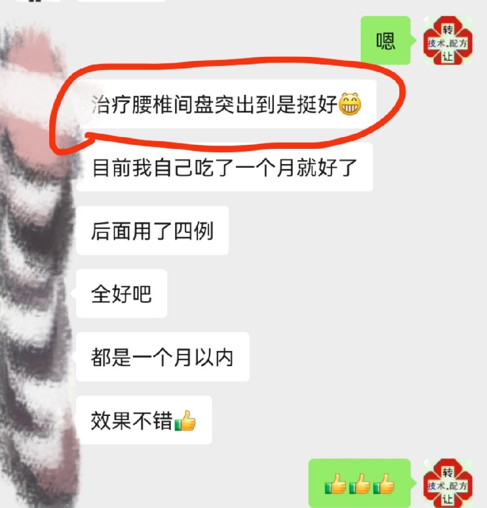 高氏腰间盘突出大蜜丸配方